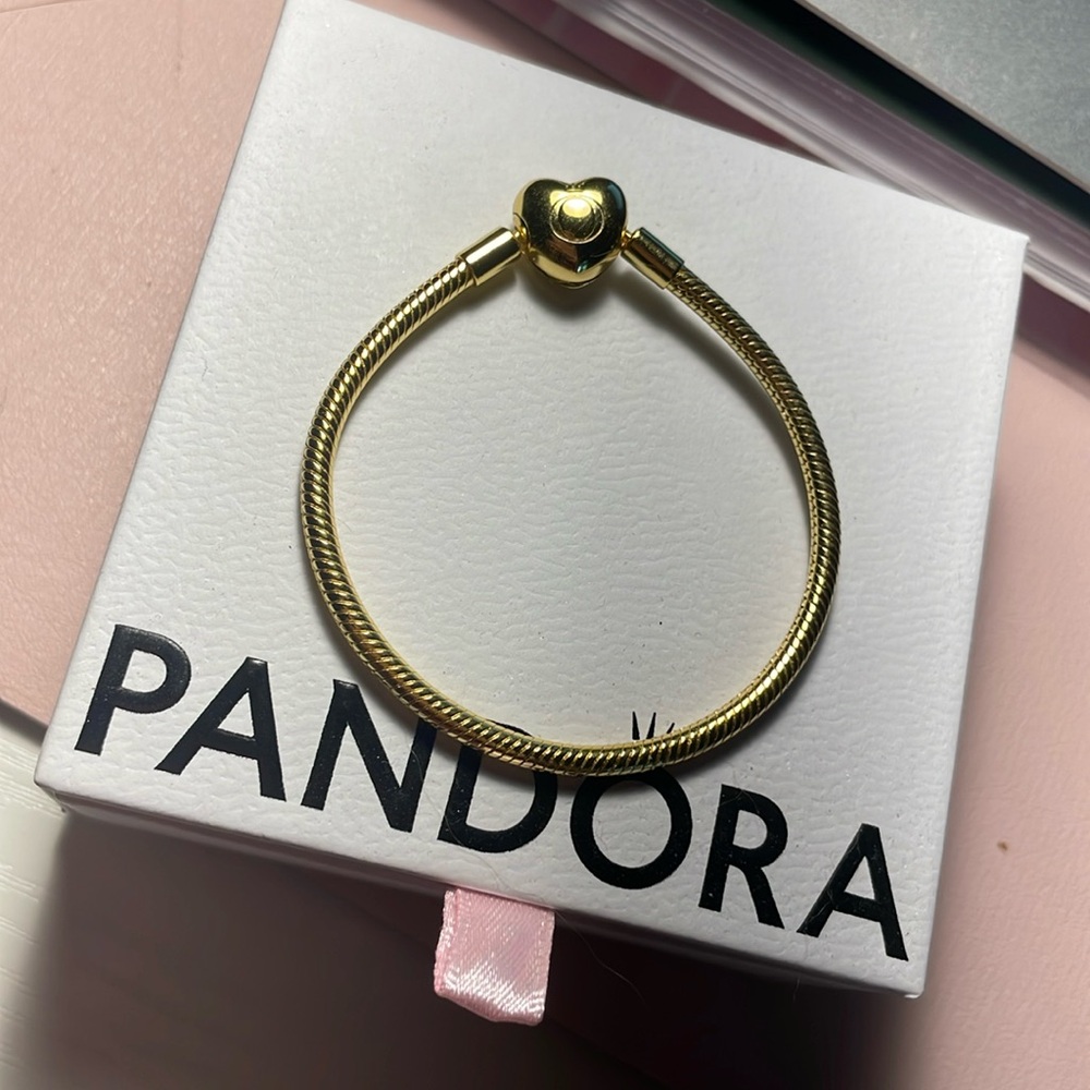 Gold pandora bracelet